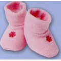 Premium Fleece Baby Booties with Knit Cuff